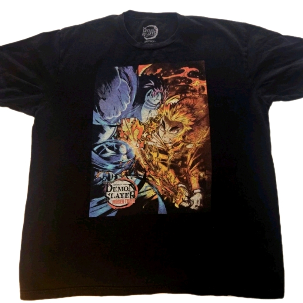 Demon Slayer The Movie. Black Graphic T-Shirt Size Xl
